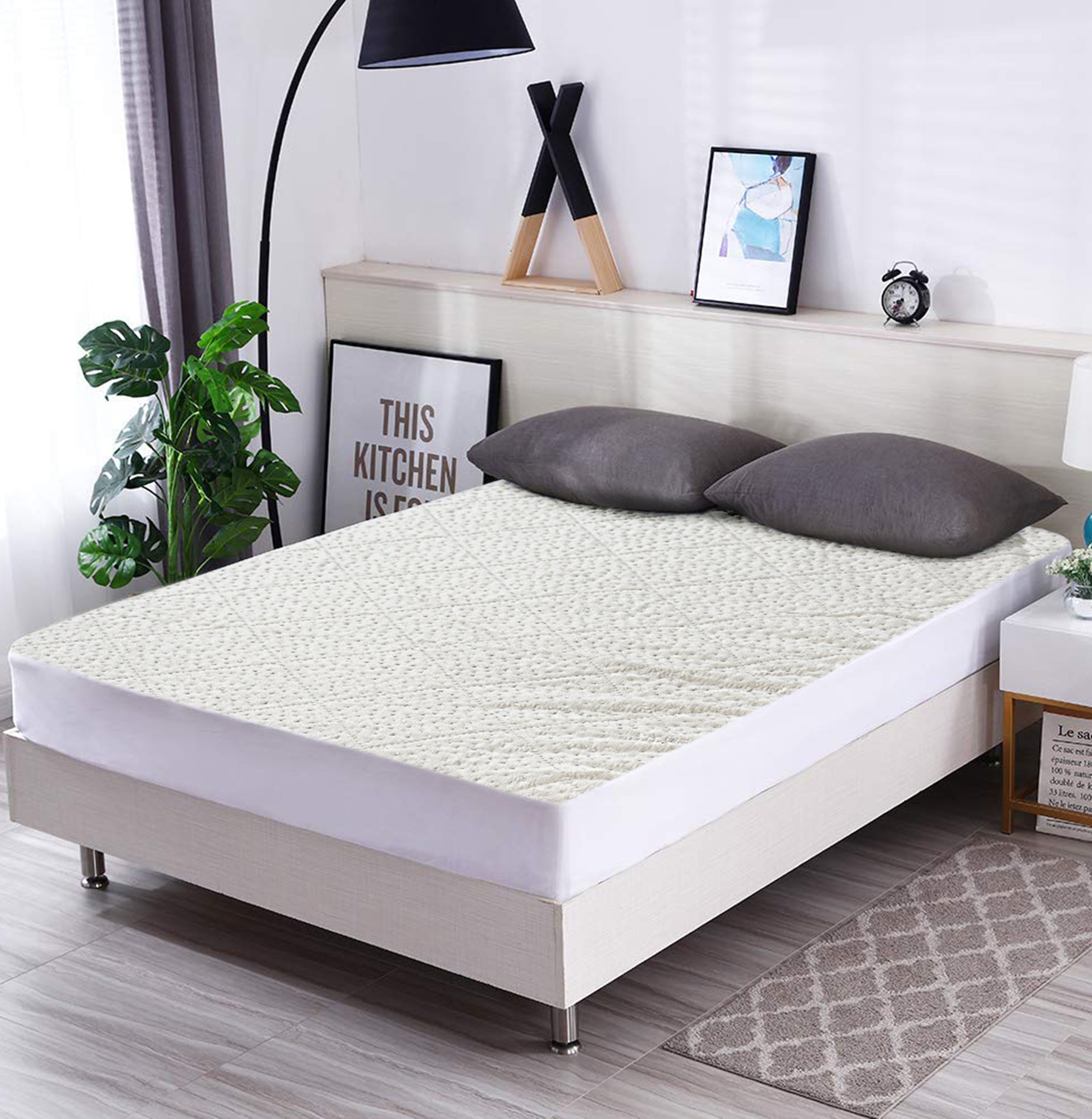 Luxury Premium Quality Water Proof Quilted Mattress Cover - King ( 72x78 )