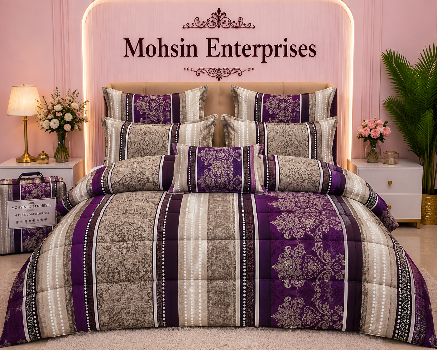 Premium Quilted Mattress Topper – Extra Plush Pillow Top | Mohsin Enterprises