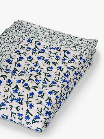Neelora Handstitched Hand Block Printed Organic Cotton Quilt